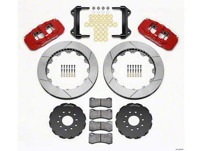 Wilwood AERO6 Front Hat Kit 15.00 Red 97-04 Corvette C5/Z06 - 140-13903-R