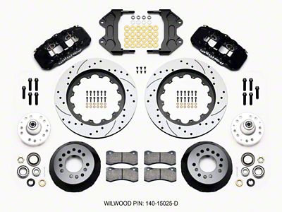 Wilwood AERO6 Front Hub Kit 15.00 Drilled ProSpindle - 140-15025-D