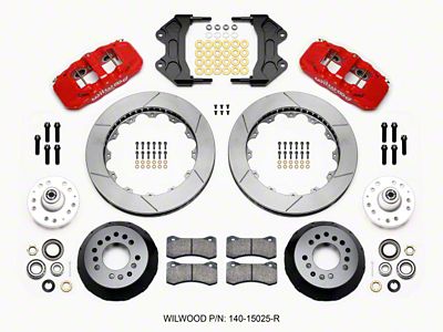Wilwood AERO6 Front Hub Kit 15.00-Red ProSpindle - 140-15025-R