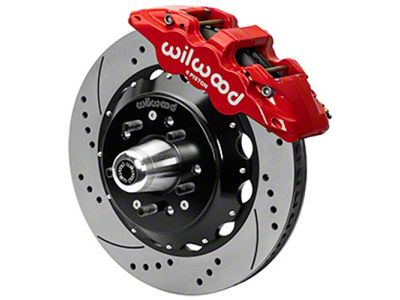 Wilwood Aero6R/ST Front Big Brake Kit 14in D/S Red Powder - 140-16246-DR