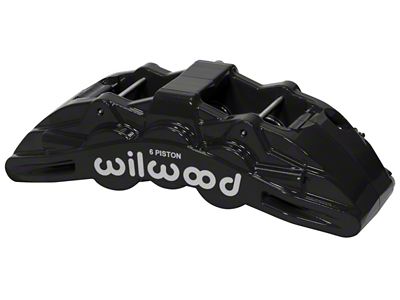 Wilwood Caliper Black SX6R 4.04in Piston 1.25in Disc - 120-14863-BK