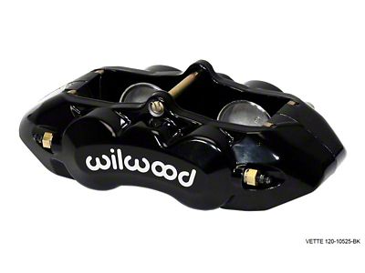 Wilwood Caliper-D8-4 Front Black 1.88in Pistons 1.25 Disc - 120-10525-BK