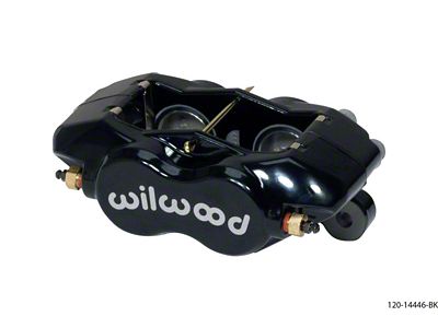 Wilwood Caliper-Forged DynaliteI w/Dust Seal-Black 1.38in Pistons .81in Disc - 120-14446-BK