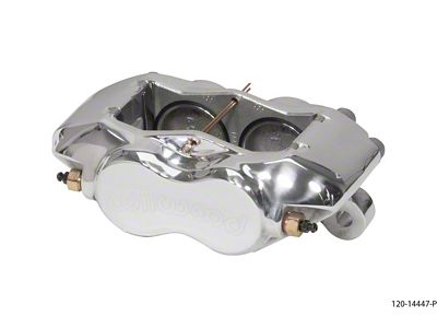 Wilwood Caliper-Forged DynaliteI w/Dust Seal-Polished 1.75in Pistons .81in Disc - 120-14447-P