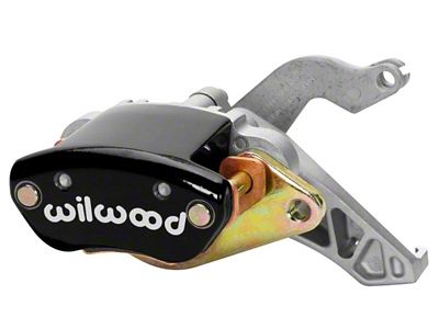 Wilwood Caliper-MC4 Mechanical-L/H - Black w/ Logo 1.19in Piston .81in - 120-12070-BK