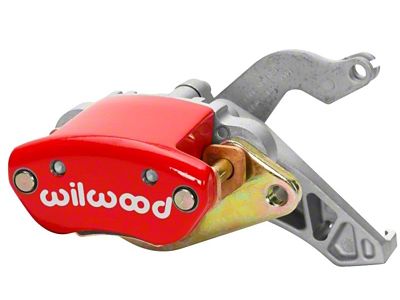 Wilwood Caliper-MC4 Mechanical-R/H - Red w/ Logo 1.19in Piston .81in - 120-12069-RD