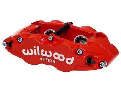Wilwood Caliper-Narrow Superlite 4R - Red 1.12/1.12in Pistons 1.10in Disc - 120-11782-RD