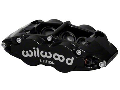 Wilwood Caliper-Narrow Superlite 6R-LH - Black 1.62/1.12/1.12in Pistons 1.10in Disc - 120-11781-BK