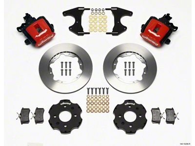 Wilwood Combination Parking Brake Rear Kit 11.00in Red Civic / - 140-10208-R