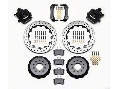Wilwood Combination Parking Brake Rear Kit 12.88in Drilled Mustang 94-04 - 140-10158-D