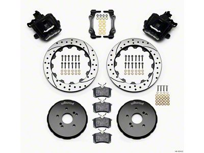 Wilwood Combination Parking Brake Rear Kit 12.88in Drilled Honda S2000 - 140-10310-D