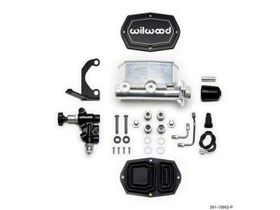 Wilwood Compact Tandem M/C - 1.12in Bore w/RH Bracket and - 261-15662-P