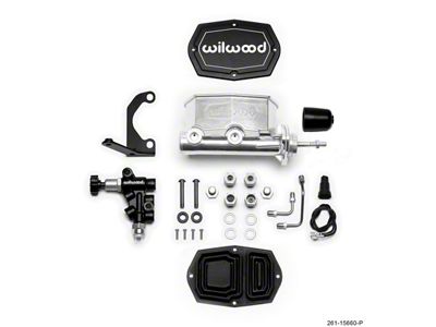 Wilwood Compact Tandem M/C - 15/16in Bore w/RH Bracket and - 261-15660-P