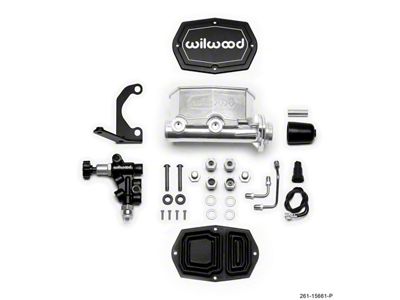 Wilwood Compact Tandem M/C - 1in Bore w/RH Bracket and - 261-15661-P