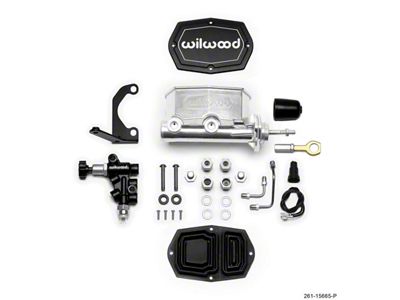Wilwood Compact Tandem M/C - 1in Bore w/RH Bracket and - 261-15665-P