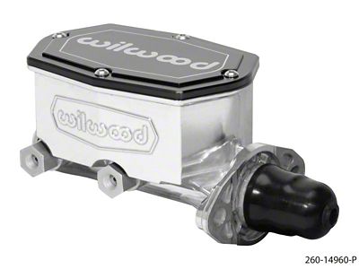 Wilwood Compact Tandem Master Cylinder - 1.12in Bore - w/Pushrod - 260-14960-P