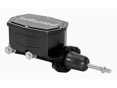 Wilwood Compact Tandem Master Cylinder - 1.12in Bore - w/Pushrod - 260-15541-BK