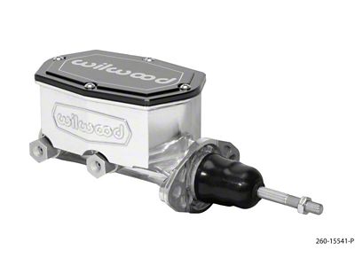 Wilwood Compact Tandem Master Cylinder - 1.12in Bore - w/Pushrod - 260-15541-P
