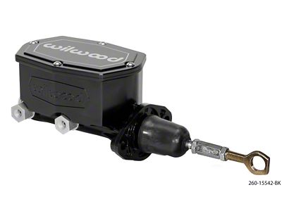 Wilwood Compact Tandem Master Cylinder - 1in Bore - w/Pushrod - 260-15542-BK