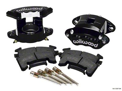 Wilwood D154 Front Caliper Kit - Black 2.50in Piston 1.04in - 140-12097-BK