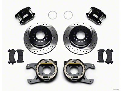 Wilwood D154 P/S Park Brake Kit Drilled 12 Bolt 2.75in - 140-12570-D