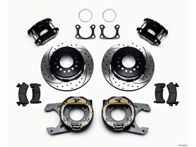 Wilwood D154 P/S Park Brake Kit Drilled Big Ford 2.36in - 140-12213-D