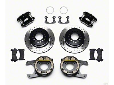 Wilwood D154 P/S Park Brake Kit Drilled Small Ford 2.50in - 140-12212-D