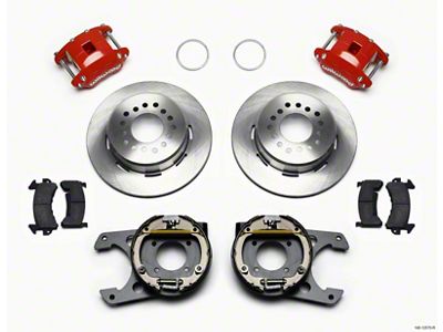 Wilwood D154 P/S Park Brake Kit Red 12 Bolt 2.75in - 140-12570-R