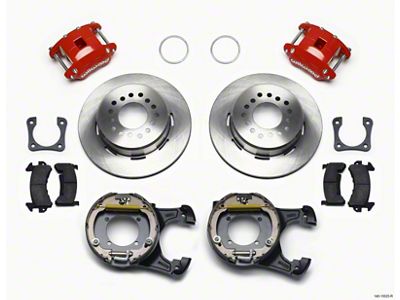 Wilwood D154 P/S Park Brake Kit Red 12 Bolt 2.81in - 140-13025-R