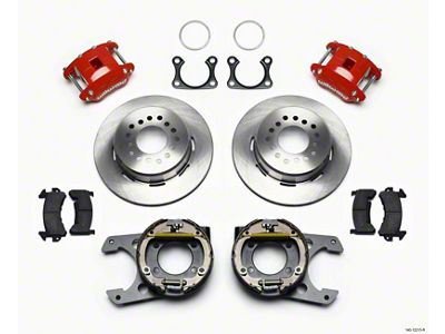 Wilwood D154 P/S Park Brake Kit Red Big Ford 2.36in - 140-12213-R