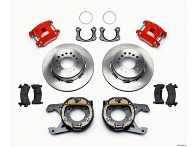 Wilwood D154 P/S Park Brake Kit Red New Big Ford - 140-12209-R