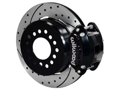 Wilwood D154 Rear 12.19in P-Brake Kit 2.75in-2.81in Offset - Black - 140-15641-D