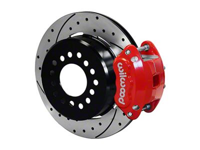 Wilwood D154 Rear 12.19in P-Brake Kit 2.75in-2.81in Offset - Red - 140-15641-DR