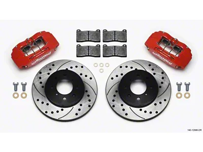 Wilwood DPHA Front Caliper & Rotor Kit Drill Red Honda - 140-12996-DR