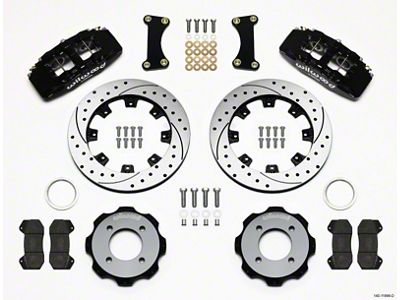 Wilwood Dynapro 6 Front Hat Kit 12.19in Drilled 2011 Fiesta - 140-11899-D