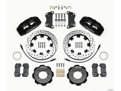Wilwood Dynapro 6 Front Hat Kit 12.19in Drilled 2012 Fiat - 140-12767-D