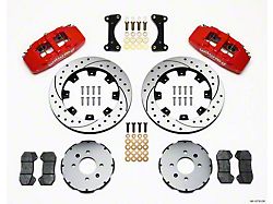Wilwood Dynapro 6 Front Hat Kit 12.19in Drilled Red 94-01 - 140-10735-DR