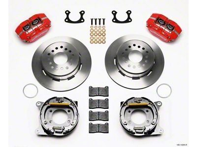 Wilwood Dynapro Dust-Boot P/S Park Brake Kit Red Small Ford - 140-13205-R