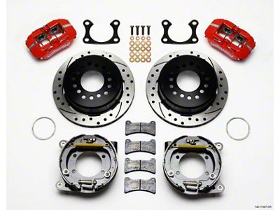 Wilwood Dynapro Low-Profile 11.00in P-Brake Kit Drill-Red Big Ford 2.36in - 140-11387-DR
