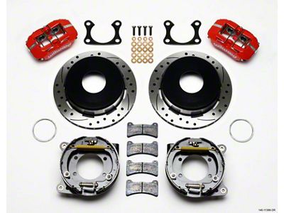 Wilwood Dynapro Low-Profile 11.00in P-Brake Kit Drill-Red Big Ford 2.36in - 140-11388-DR
