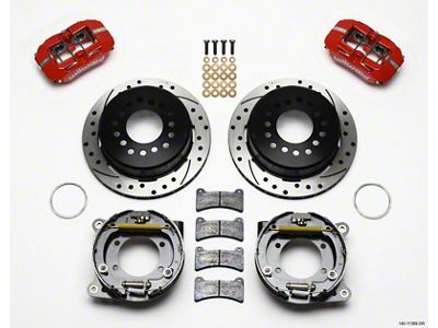 Wilwood Dynapro Low-Profile 11.00in P-Brake Kit Drill-Red 93-97 Camaro/Firebird 2.75in - 140-11399-DR