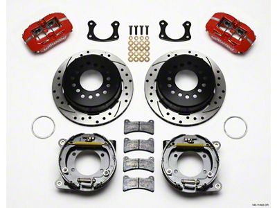 Wilwood Dynapro Low-Profile 11.00in P-Brake Kit Drill-Red New Big Ford - 140-11402-DR