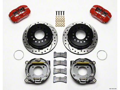 Wilwood Dynapro Low-Profile 11.00in P-Brake Kit Drill-Red BOP Axle 2.75in - 140-13513-DR