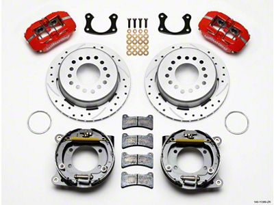 Wilwood Dynapro Low-Profile 11.00in P-Brake Kit Drill Zinc Red New - 140-11389-ZR