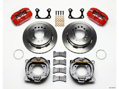 Wilwood Dynapro Low-Profile 11.00in P-Brake Kit - Red Big Ford - 140-11387-R