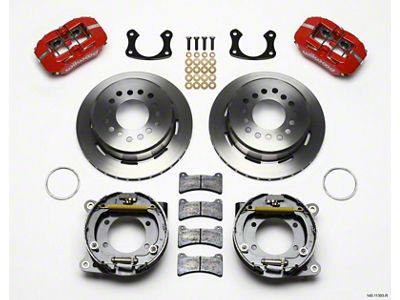 Wilwood Dynapro Low-Profile 11.00in P-Brake Kit - Red Small Ford - 140-11393-R