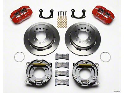 Wilwood Dynapro Low-Profile 11.00in P-Brake Kit - Red Small Ford - 140-11403-R