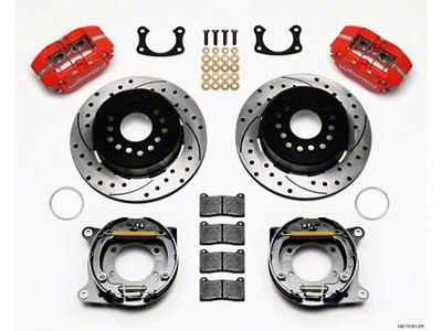 Wilwood Dynapro Lug Mount P/S P-B Kit Drilled-Red New Big - 140-13181-DR