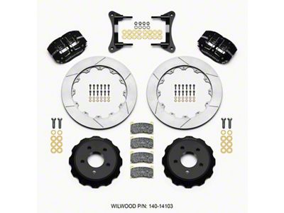 Wilwood Dynapro Radial Front Drag Kit 12.88 Vented 2015-Up Mustang - 140-14103