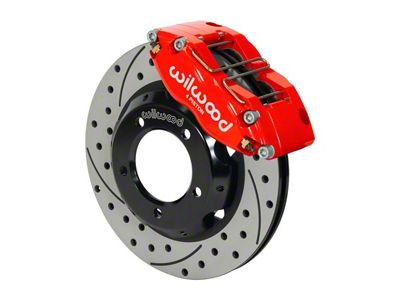 Wilwood Dynapro Radial Front Kit 11in Drilled & Slotted Red - 140-15395-DR